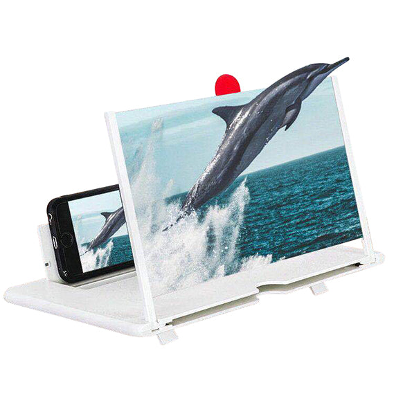 12" Screen 3D HD Foldable Magnifier for  All Smartphones