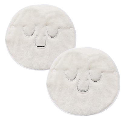 2 Pcs Hot Compress Face Towel Masks