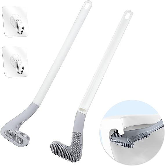 Long Handle Golf Brush Head Toilet Brush 2 Pack - Rowfaner