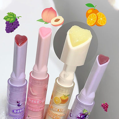 3 Colors Jelly Lipstick Tinted Gloss Heart Shape Lip Stain