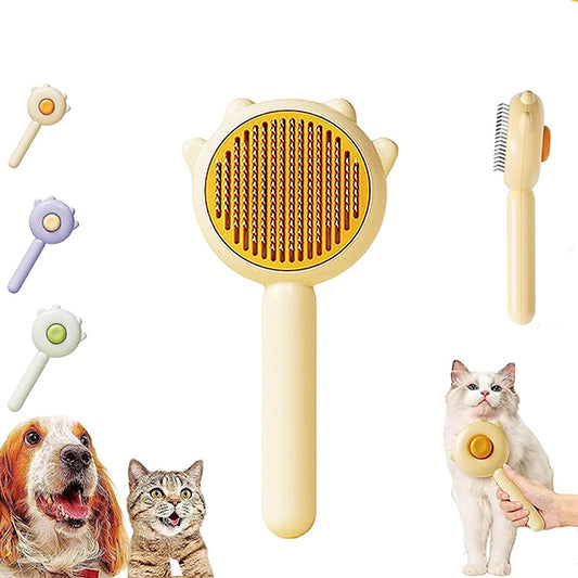 Pet Hair Cleaning Brush with Release Button