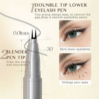 Double Tip Lower Eyelash Pencil 2Pcs