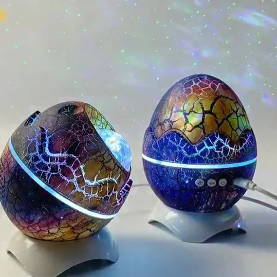 Dinosaur Egg Galaxy Star Projector with Wireless Music Player