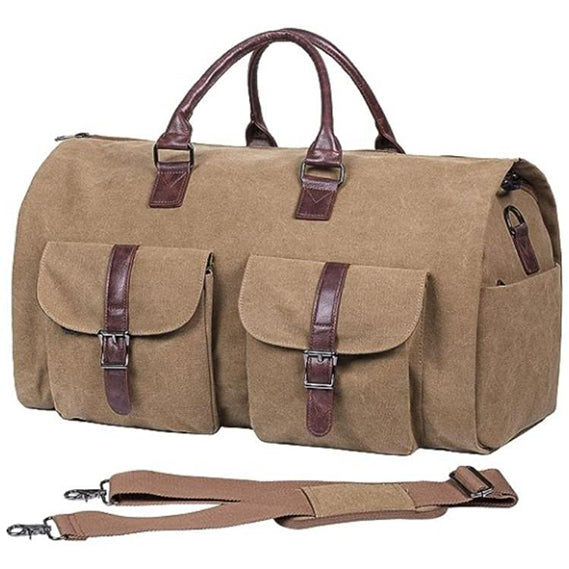 Foldable Duffel Bag with Shoes Compartment