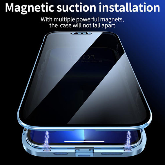 Magnetic Titanium for iPhone 15 Privacy Case