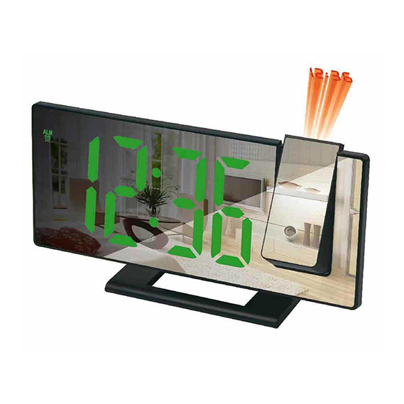 Mirror Digital Desk Alarm Clock with Temperature