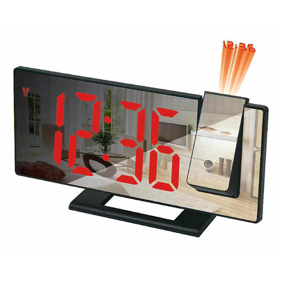 Mirror Digital Desk Alarm Clock with Temperature