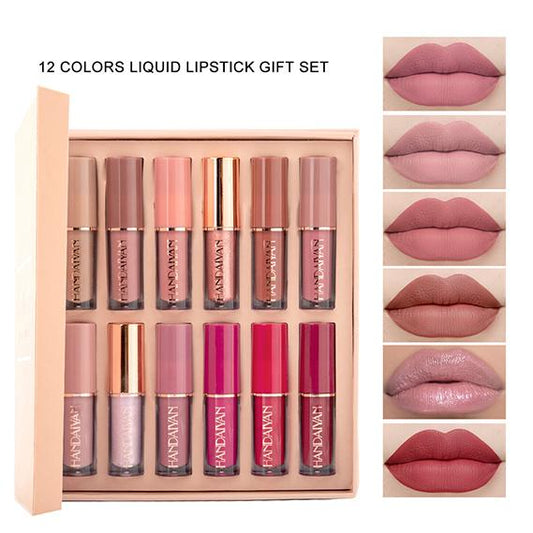 12 Colors Matte Lipstick Set
