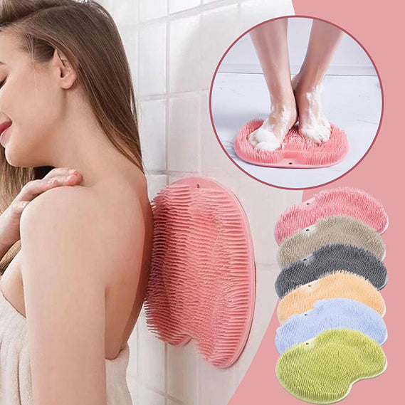 1pc Back Scrubber Bath Shower Belt Anti-Slip Mat