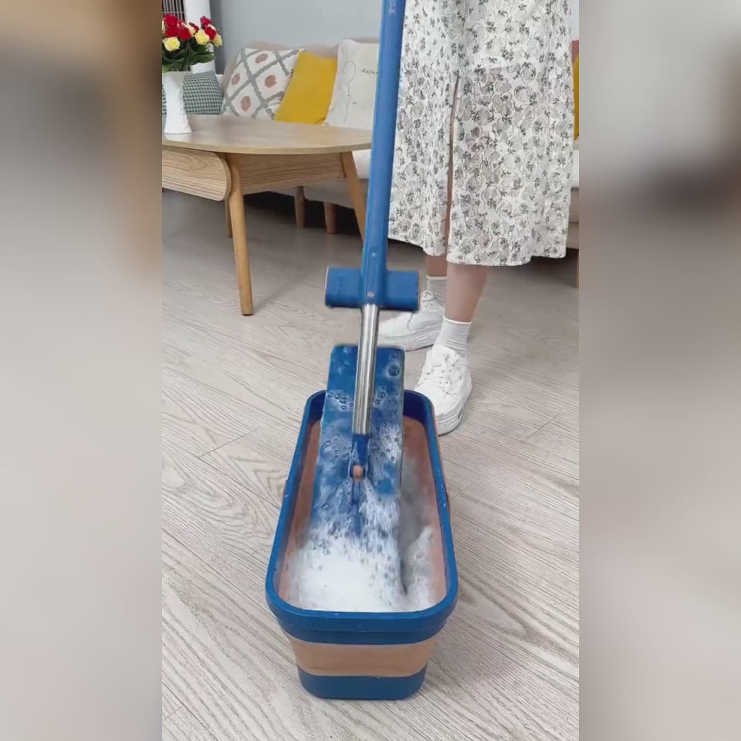 Hands-Free Self Wringing Floor Cleaning Mop – Rowfaner