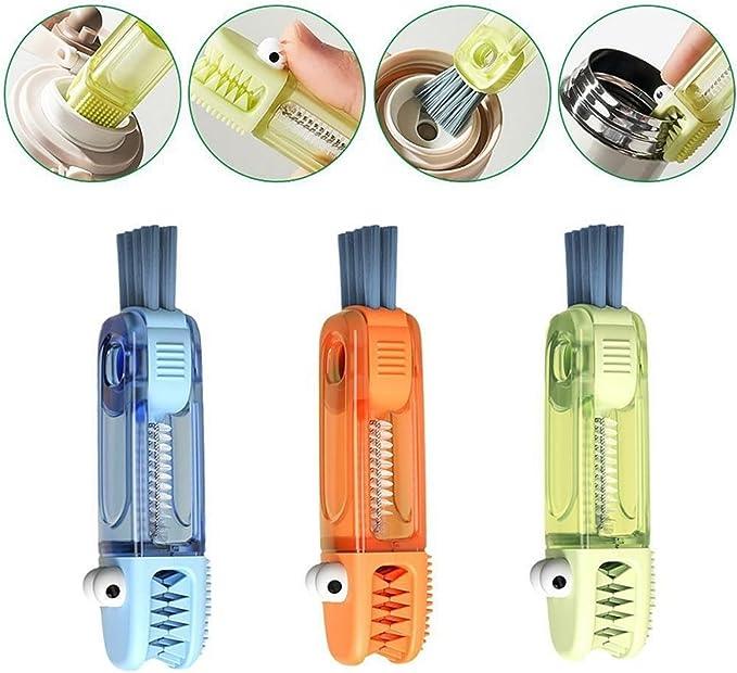 3 pc 4 in 1 Little Crocodile Cup Cover Brush