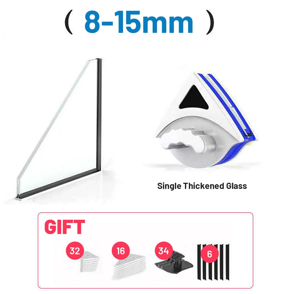 Double sided window cleaner glass wiper