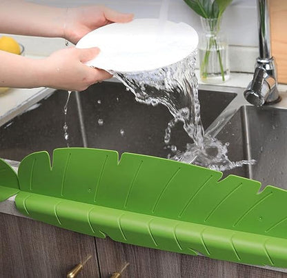 Sink Splash Guard for Kitchen Bathroom （Green）
